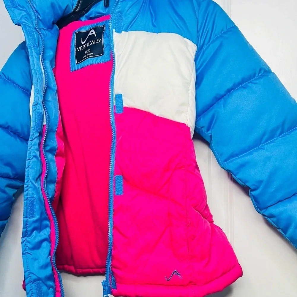 Vertical 9 Puffer Winter Jacket Youth Size  Medium (8) Colorful Warm